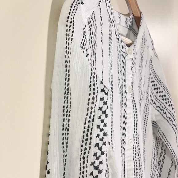 LOFT ‘The Softened Shirt’ Aztec Cream - Picture 5 of 5